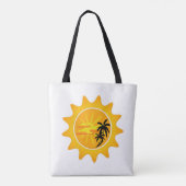Tropische zonsondergang tote bag (Achterkant)