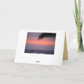 Tropische Zonsondergang van de Verjaardag van Lynn Kaart (Achterkant)