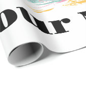 Tropische zonsondergang vibes - Palmbomen & Strand Cadeaupapier (Rol Hoek)