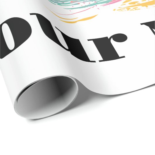 Tropische zonsondergang vibes - Palmbomen & Strand Cadeaupapier (Rol Hoek)