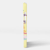 Tropische zonsondergang vibes - Palmbomen & Strand iPhone Hoesje (Linkerkant)