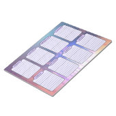 Tropische Zonsondergang Weekplanner Scheur weg Notitieblok (Schuin)