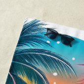 Tropische zonsonderganggelukzaligheid strandlaken (In situ)