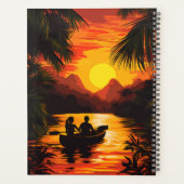 🌴📔 Tropische zonsondergangplanner 🌅🗓️ Planner (Achterkant)
