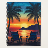 🌴📔 Tropische zonsondergangplanner 🌅🗓️ Planner (Voorkant)