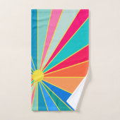 Tropische zonsopgang bad handdoek (Handdoek)