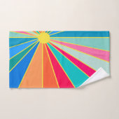 Tropische zonsopgang bad handdoek (Handdoek)