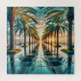 Tropische zonsopgang legpuzzel