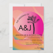 Tropische zonsopgang Oranje bruin huwelijk Kaart (Voorkant)