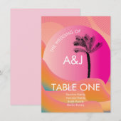 Tropische zonsopgang Oranje troebeltafels Kaart (Voorkant / Achterkant)