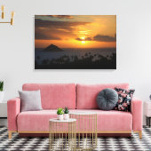 Tropische Zonsopkomst op Canvas Afdruk (Insitu (Woonkamer))