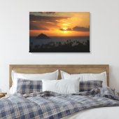 Tropische Zonsopkomst op Canvas Afdruk (Insitu (Slaapkamer))
