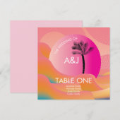 Tropische zonsopstand - Roze Oranje bruiloft (Voorkant / Achterkant)