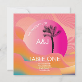 Tropische zonsopstand - Roze Oranje bruiloft