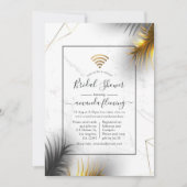 Tropische zwarte en goudgeometrische virtuele Show Kaart (Voorkant)