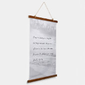 Tropische zwarte en witte tapergolven - Bijbel Hangend Wandkleed (Gebogen)