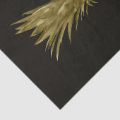 Tropische zwarte gouden anananaskunst tissuepapier (Detail)