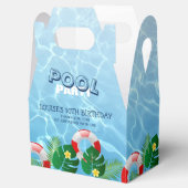 Tropische zwembad op zaterdag bedankdoosjes (Geopend)
