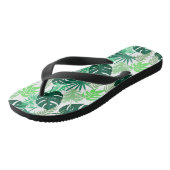 Tropische Zwitserse planten (bladeren) Teenslippers (Schuin)