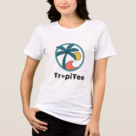 TropiTee Logo – Krachtig T-Shirt met Tropisch Icoo (Voorkant)