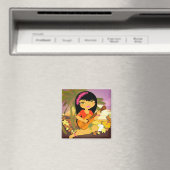 TROPOGIRL Ukulele Magneet (Insitu (Vaatwasser))