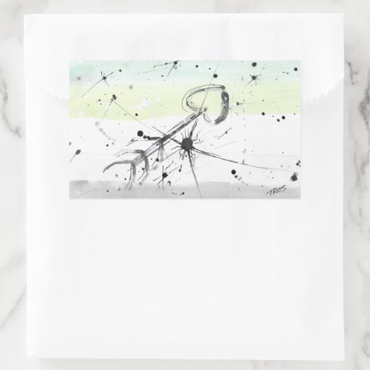 TROS Aromantische (ARO) Pride Flag Stickers (Tas)