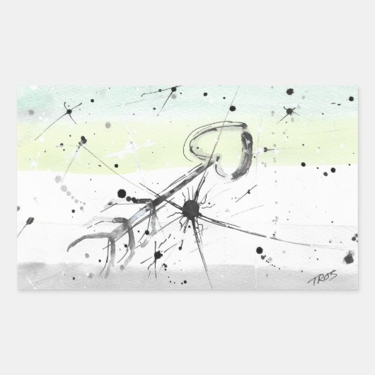 TROS Aromantische (ARO) Pride Flag Stickers (Voorkant)