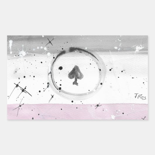 TROS Asexual Pride Flag stickers (Voorkant)