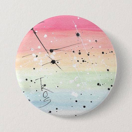 TROS Button voor LGBT Pride-regenboog (kies groott (Voorkant)