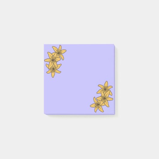 Tros Gele Cartoonlelies Post-it® Notes (Voorkant)