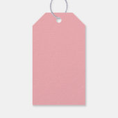 Tros licht mauve dahlias cadeaulabel (Achterkant)