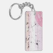 TROS Lipstick lesbische trots vlag sleutelhanger (Voorkant Links)