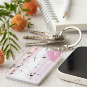 TROS Lipstick lesbische trots vlag sleutelhanger (Voorkant Rechts)