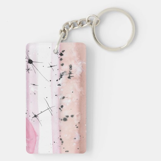 TROS Lipstick lesbische trots vlag sleutelhanger (achterkant)