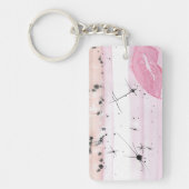 TROS Lipstick lesbische trots vlag sleutelhanger (Voorkant)