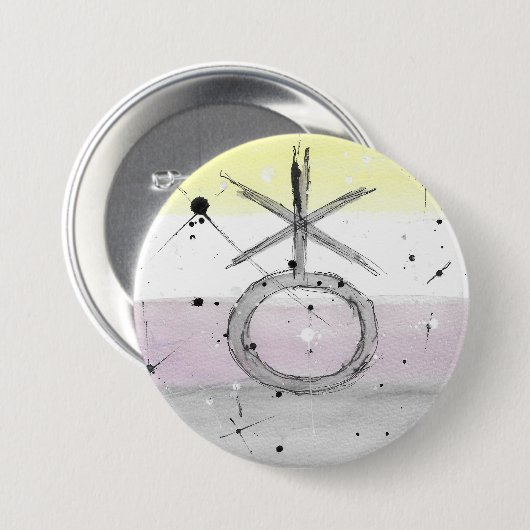 TROS Nonbinary Pride Button (Voorkant /achterkant)