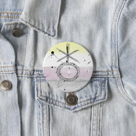 TROS Nonbinary Pride Button (In situ)