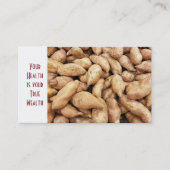 tros rauwe aardappelen visitekaartje (Voorkant)