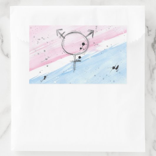 TROS Transgender Pride Flag sticker (Tas)