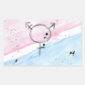 TROS Transgender Pride Flag sticker (Voorkant)
