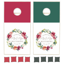 Trosrood Bordeaux Groen Persoonlijk Trouwfeest