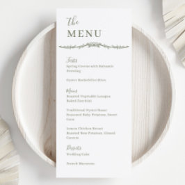 Trosroos Wijnstok Salie Crest Trouwdiner Menu