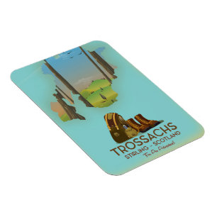 Trossachs Stirling Schotland wandelposter Magneet
