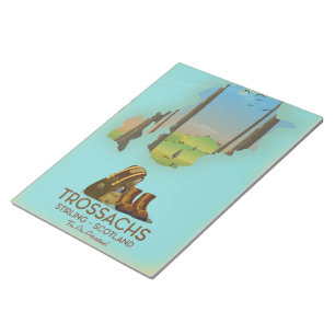 Trossachs Stirling Schotland wandelposter Notitieblok
