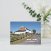 Trostle Barn in Gettysburg PA Briefkaart (Staand voorkant)