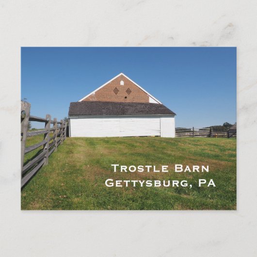 Trostle Barn in Gettysburg PA Briefkaart (Voorkant)