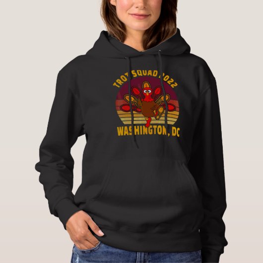 Trot Squad 2022 Washington DC Thanksgiving Runner Hoodie (Voorkant)