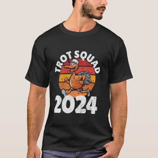 Trot Squad 2024 Thanksgiving Turkije Running Runne T-shirt (Voorkant)
