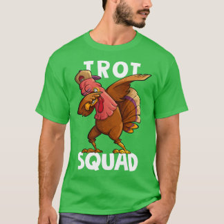Trot Squad Dabbing Turkije Marathon Hardlopen Weds T-shirt