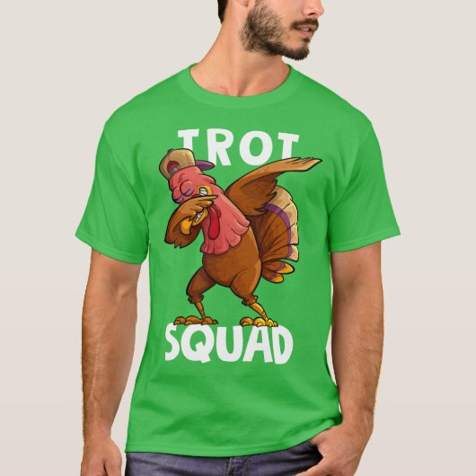 Trot Squad Dabbing Turkije Marathon Hardlopen Weds T-shirt (Voorkant)